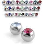 Šperky4U náhradní kulička se zirkonem ND024C-1606 – Zboží Dáma