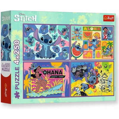 TREFL Stitch 4x250 dílků – Zboží Dáma