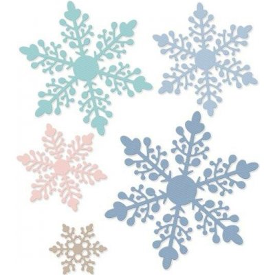 DP Craft vyřezávací šablona Vločky 5 ks – Zboží Mobilmania