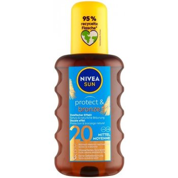 Nivea Sun Protect & Bronze intenzivní spray na opalování SPF20 200 ml