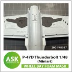 Art Scale Eduard P-51D Mustang FOAM flexibel wheel bay mask for 1:48 – Hledejceny.cz