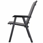 Zahradní křeslo SPRINGOS VERONA grafitové – Sleviste.cz