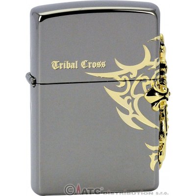 Zippo benzínový SIDE TRIBAL CROSS EMBLEM 28158 – Zboží Dáma