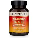 Dr. Mercola Vitamín D3 5000 IU K2 180 mcg 30 kapslí – Hledejceny.cz