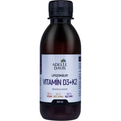 Adelle Davis Liposomální vitamín D3+K2 200 ml – Hledejceny.cz