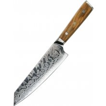 UG Grill Nůž Kiritsuke 21 35 cm Damašková ocel 45 olivové dřevo