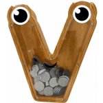 Pokladnička drevená Písmenko V – Zboží Dáma