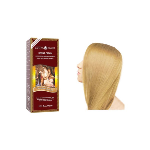 Barva na vlasy Surya Brasil Přírod. barva na vlasy Henna krém blond 70 ml