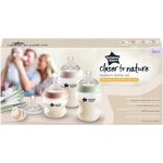 Tommee Tippee sada kojeneckých lahví C2N silikon + kartáč průhledná – Hledejceny.cz