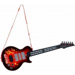 MultiStore Dětská elektrická rocková kytara s LED diodami a výukou červená – Zboží Dáma