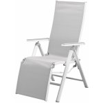 LIVARNO home Hliníkové polohovací křeslo Houston, bílá/světle šedá – Zboží Dáma