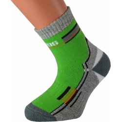 Kuks dětské froté ponožky se stříbrem Zelená