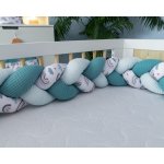 Baby Nellys mantinel pletený cop Vafel Duha mátová – Zboží Dáma