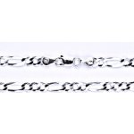 Čištín Stříbrný silnější řetízek figaro 5551 – Zboží Dáma