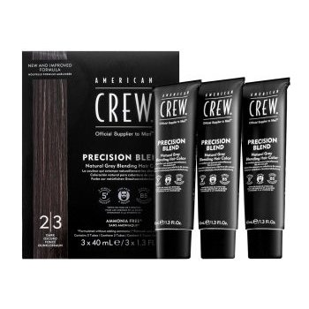 American Crew barva na vlasy precision blend Dark tmavě hnědá 2 - 3 3 x 40 ml