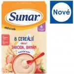 Sunar mléčná kaše 8 cereálií jahoda banán 210 g – Zboží Dáma