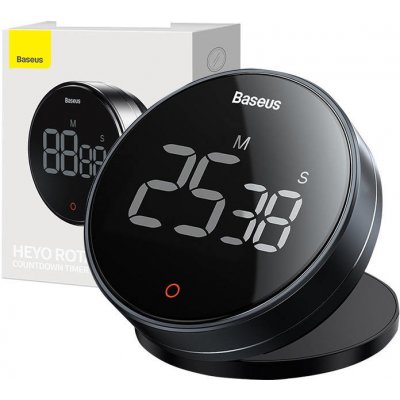 Baseus Heyo Rotační Časovač s Odpočtem Pro Dark Gray FMDS000013 – Hledejceny.cz