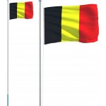 zahrada-XL Vlajka Belgie a stožár 6,23 m hliník – Hledejceny.cz