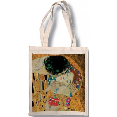 taška bavlněná barevná Klimt Polibek