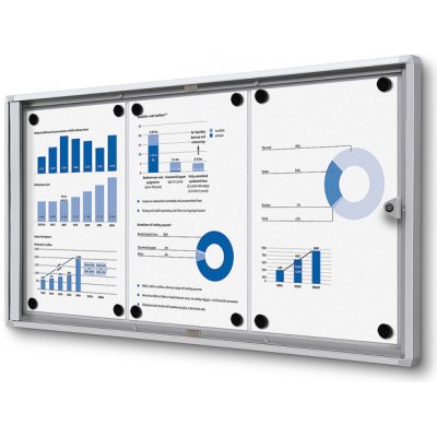 Jansen Display Interiérová vitrína Economy 3xA4 711 x 350 mm – Zboží Živě