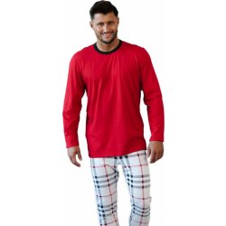 Italian Fashion Andros pánské pyžamo dlouhé červené