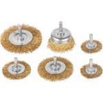 Kartáč na broušení Tigerlion 8220, kartáč na hrnce, vlnitý, sada 6 kusů, se stopkou – Zboží Dáma