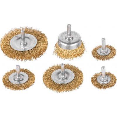 Kartáč na broušení Tigerlion 8220, kartáč na hrnce, vlnitý, sada 6 kusů, se stopkou – Zboží Dáma