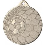 Designová kovová medaile Fotbal Stříbro 5 cm – Zboží Mobilmania