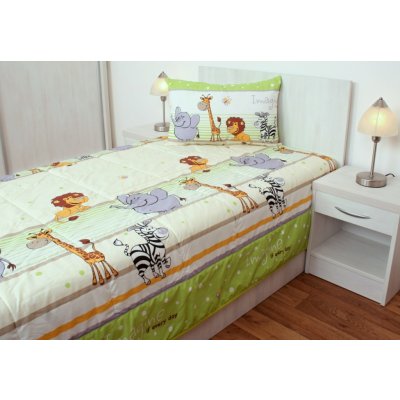 Jan Peří přehoz na postel jednolůžko safari zelené 135 x 200 cm – Zboží Mobilmania