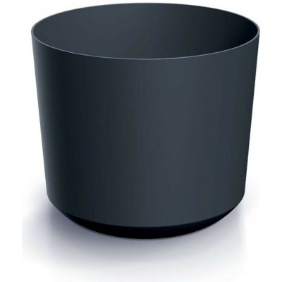 Prosperplast Plastový květináč TUBOS antracitový matný, 33,8 cm – Zboží Mobilmania