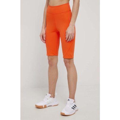 adidas Tréninkové šortky by Stella McCartney HD9106 dámské hladké high waist oranžová – Zboží Mobilmania