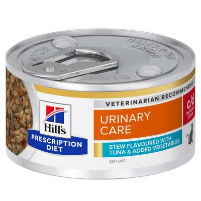 Hill's Prescription Diet Feline c/d Urinary Stress Stew Tuna & Vegetables 82 g – Hledejceny.cz