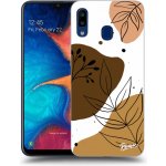 Pouzdro Picasee silikonové Samsung Galaxy A20e A202F - Boho style černé