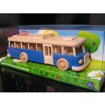 SOLY DŘEVĚNÝ MODRÝ AUTOBUS S VĚNOVÁNÍM – Zboží Dáma