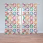 Sablio Záclony Barevné spirály: 2ks 150x250cm – Hledejceny.cz