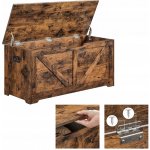 Songmics LSB060T01 100 x 40 x 46 cm hnědá – Zboží Dáma