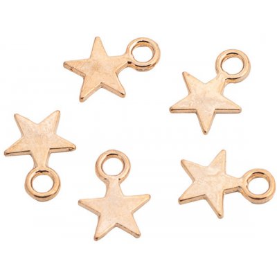 Hvězdička 5ks plná zlatá – Zboží Dáma