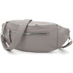 Jennifer Jones Stylová dámská crossbody ledvinka šedá – Zboží Dáma