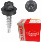 Klimas Wkręt-met Samovrtný šroub pro spojení plechů 4,8 x 19 grafitově šedý RAL 7024 – Hledejceny.cz