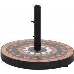 Nábytek XL 362225 Základ na slunečník terakotová a bílá kulatá 12 kg – Hledejceny.cz