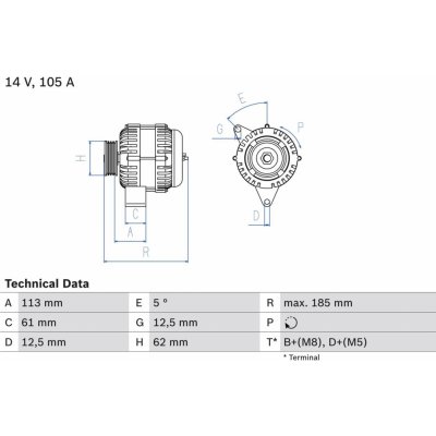 Alternátor BOSCH 0 986 048 791 – Hledejceny.cz