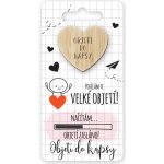Nekupto Kapesní objetí Srdce Posílám Ti velké objetí!, objetí do kapsy 6 x 12 cm – Zboží Živě