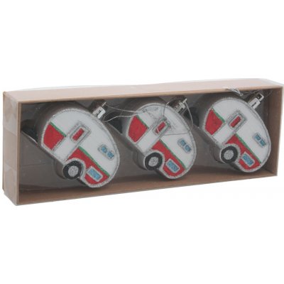 Pro-Tech shop Sada 3 nerozbitných ozdob karavan 8cm mix barev 69715 – Hledejceny.cz