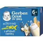 Gerber Cereal mlíčko s kaší na dobrou noc vanilka 2 x 200 ml – Sleviste.cz
