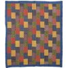 Přehoz Sanu Babu přehoz na postel dvojitý prošívaný patchwork multicolor 248 x 274 cm