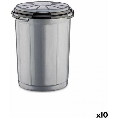 Kipit Šedý plastový kbelík na odpadky 35 l 10 kusů – Zboží Mobilmania