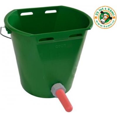 Kbelík pro telata s dudlíkem 8 l s logem bez držáku – Zboží Dáma