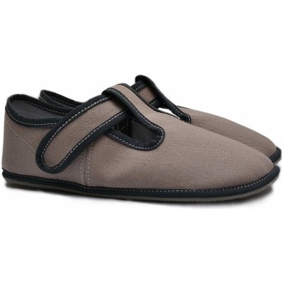 Barefoot bačkory EF Barefoot 395 šedé – Sleviste.cz