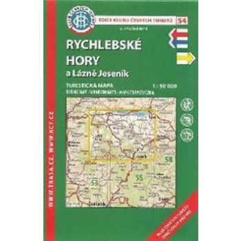 Soubor map 54 Rychlebské hory a Lázně Jeseník 1 : 50 000