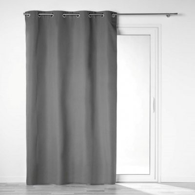 Douceur d'intérieur Závěs do obývacího pokoje OBSCURE, BLACKOUT, 140 x 260 cm, tmavě šedý antracitový – Zboží Dáma